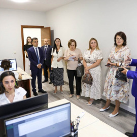 Moldova Respublikasının nümayəndə heyəti “DOST Çağrı Mərkəzi 142” MMC-ni ziyarət edib 56