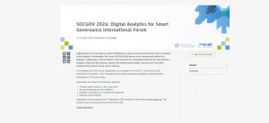 Nüfuzlu beynəlxalq təşkilat SOCGOV 2026 barədə məlumat paylaşıb