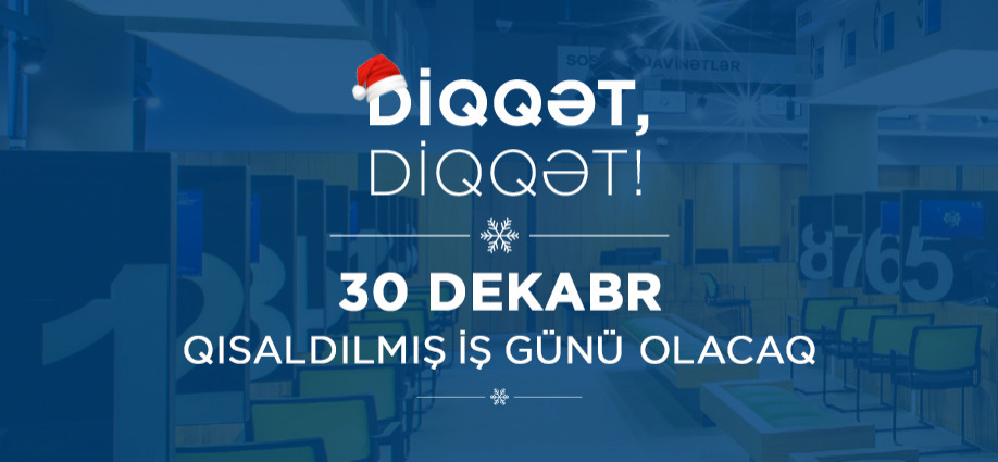 30 dekabr qısaldılmış iş günü olacaq