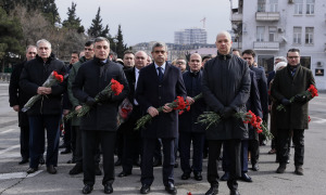 The staff of the Ministry of Labour and Social Protection of Population visited the Khojaly Genocide Memorial