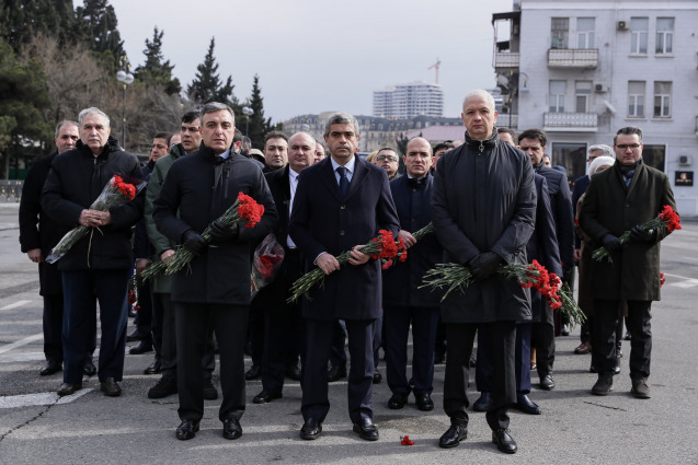 The staff of the Ministry of Labour and Social Protection of Population visited the Khojaly Genocide Memorial