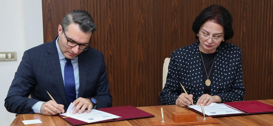 A memorandum of understanding was signed between DOST Agency and Azerbaijan University of Architecture and Construction