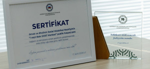 1 saylı Bakı DOST Mərkəzi AHİK tərəfindən təltif olunub