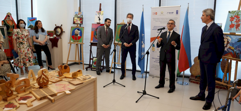 An exhibition of handicrafts has opened at Azerbaijan's first Inclusive Art School