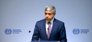 Nazir Anar Əliyev Beynəlxalq Əmək Konfransının sessiyasında çıxış edib