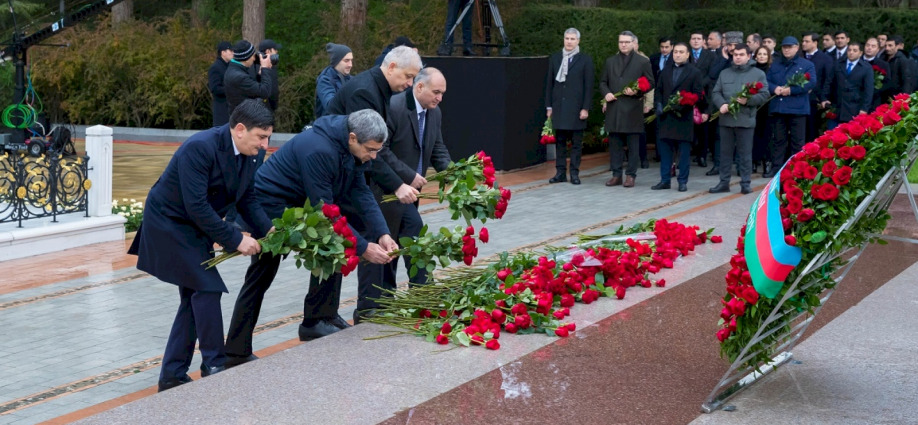 The staff of the Ministry visited the grave of the National Leader in the Alley of Honor