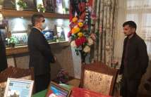 Visits to the homes of martyrs' families and veterans continue on the anniversary of the Patriotic War