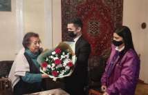 Employees of DOST centers congratulated elderly women living alone on the occasion of March 8