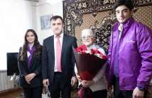 Employees of DOST centers congratulated elderly women living alone on the occasion of March 8