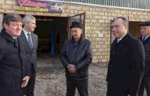 In Gabala, there was an inspection of farms created for martyr's father and a war veteran