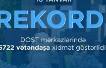 DOST mərkəzlərində yeni rekord