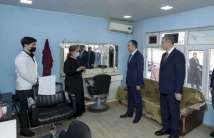 Farms created for war veterans were inspected in Shirvan city