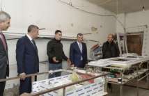 Farms created for war veterans were inspected in Shirvan city