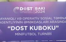 “DOST kuboku” mini futbol turnirinin final mərhələsi keçirilib