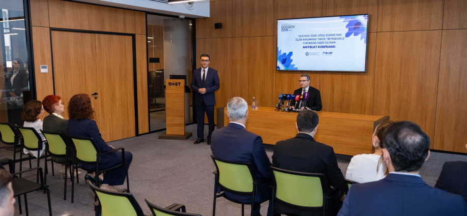 “SOCGOV 2026” beynəlxalq forumu ilə bağlı mətbuat konfransı keçirilib